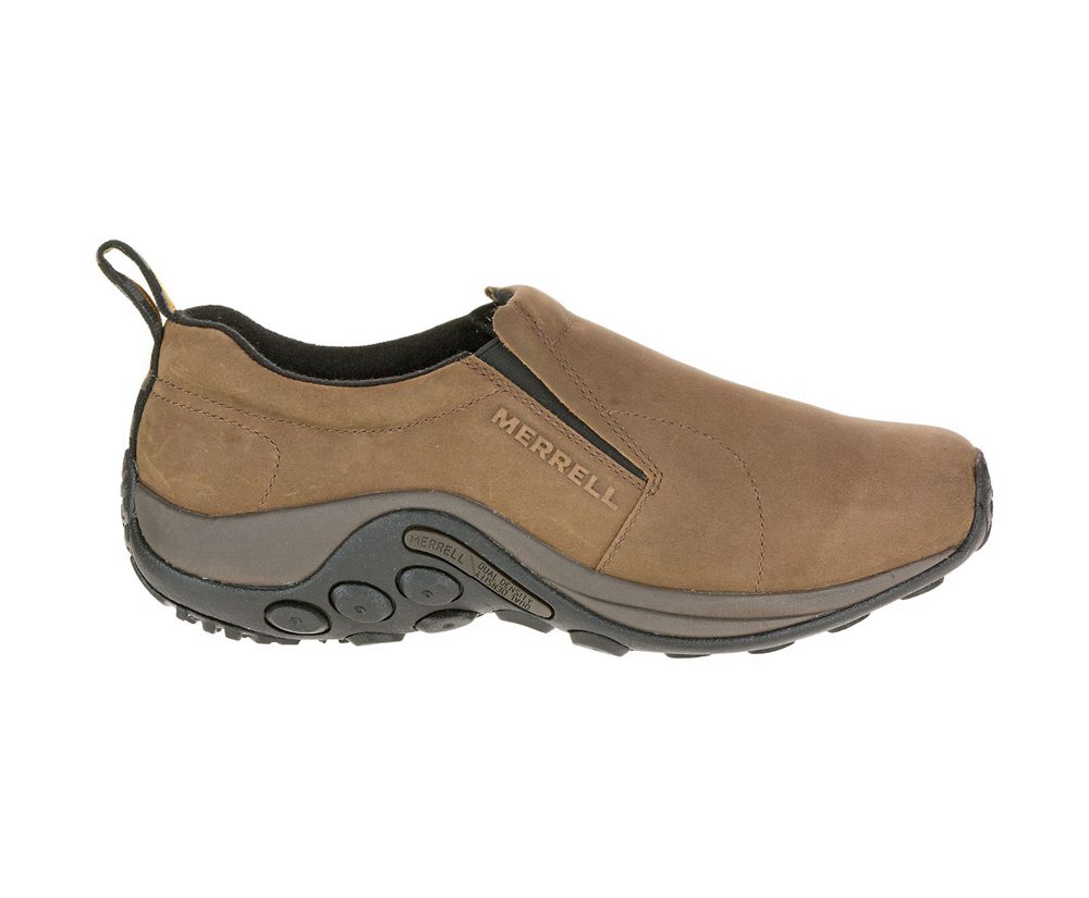 Zapatos De Seguridad Hombre - Merrell Jungle Moc Nubuck Wide Width - Marrones - ZBRG-80314